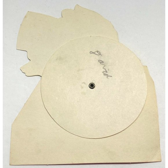 Valentines Day Vintage Greeting Card Duck Moving Eyes Yellow Duckling 1940s Anth - Picture 2 of 6